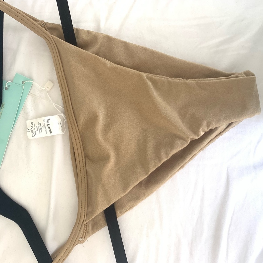San Lorenzo gold bikini bottoms NWT